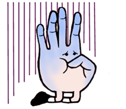 Sticker of hand sticker #3485663