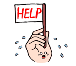 Sticker of hand sticker #3485664