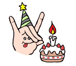 Sticker of hand sticker #3485665