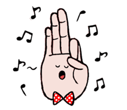 Sticker of hand sticker #3485667