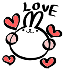 Cherry rabbit sticker #3485974