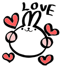 Cherry rabbit sticker #3485974