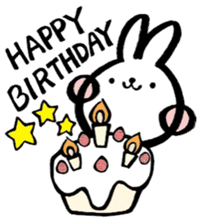 Cherry rabbit sticker #3485993