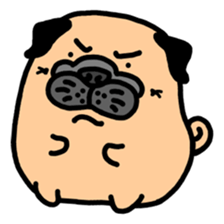 Joy's Pug World sticker #3486330