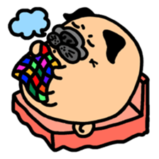 Joy's Pug World sticker #3486342