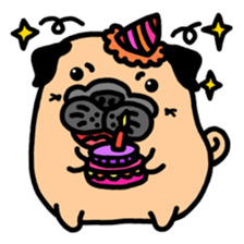 Joy's Pug World sticker #3486350