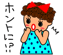 Precocious girl sticker #3486955