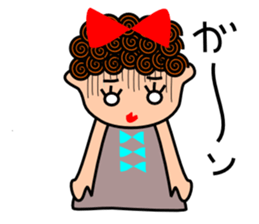 Precocious girl sticker #3486957