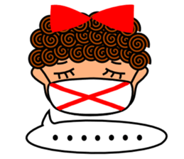 Precocious girl sticker #3486966