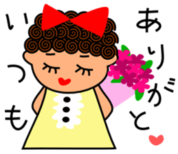 Precocious girl sticker #3486975