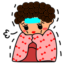 Precocious girl sticker #3486986