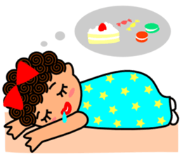 Precocious girl sticker #3486992