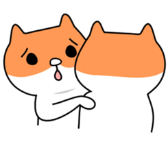 Lonely shy of hamster sticker #3487155