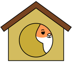 Lonely shy of hamster sticker #3487158