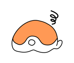 Lonely shy of hamster sticker #3487159