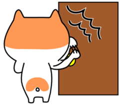 Lonely shy of hamster sticker #3487160