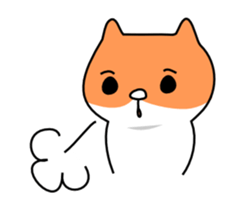 Lonely shy of hamster sticker #3487164