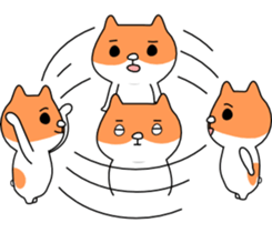 Lonely shy of hamster sticker #3487174