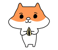 Lonely shy of hamster sticker #3487177