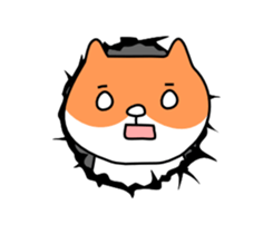 Lonely shy of hamster sticker #3487185