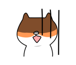 Lonely shy of hamster sticker #3487186