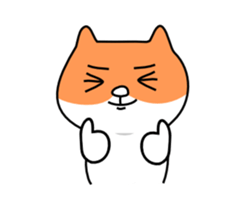 Lonely shy of hamster sticker #3487187