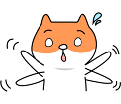 Lonely shy of hamster sticker #3487190