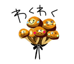 Child of mushrooms sticker #3487478