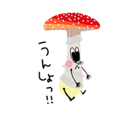 Child of mushrooms sticker #3487486