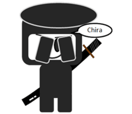 Japanese NINJA stickers English version sticker #3487796