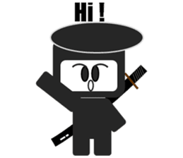 Japanese NINJA stickers English version sticker #3487797