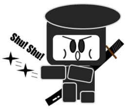 Japanese NINJA stickers English version sticker #3487800