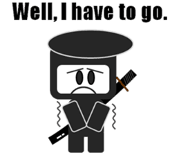Japanese NINJA stickers English version sticker #3487807