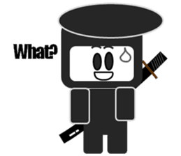 Japanese NINJA stickers English version sticker #3487813