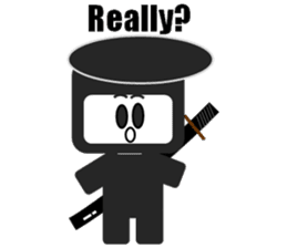 Japanese NINJA stickers English version sticker #3487816