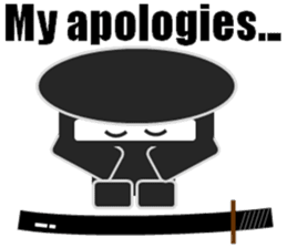 Japanese NINJA stickers English version sticker #3487818