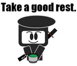 Japanese NINJA stickers English version sticker #3487820