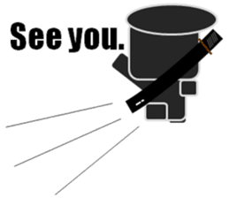 Japanese NINJA stickers English version sticker #3487822