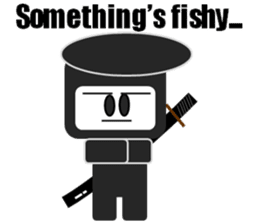 Japanese NINJA stickers English version sticker #3487823