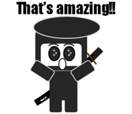 Japanese NINJA stickers English version sticker #3487824