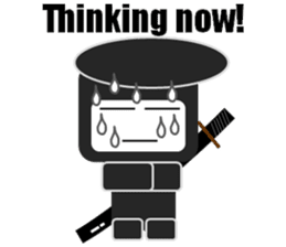 Japanese NINJA stickers English version sticker #3487825