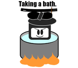 Japanese NINJA stickers English version sticker #3487827