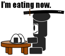 Japanese NINJA stickers English version sticker #3487829