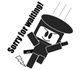 Japanese NINJA stickers English version sticker #3487830