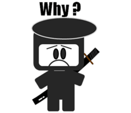 Japanese NINJA stickers English version sticker #3487831
