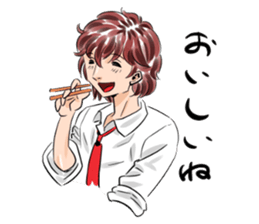 Be with Morisaki kun. sticker #3488398