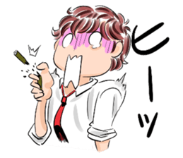 Be with Morisaki kun. sticker #3488430