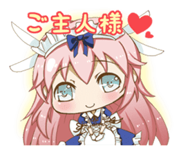 Daily stickers of angel and devil maid sticker #3488434