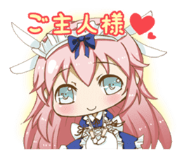 Daily stickers of angel and devil maid sticker #3488434
