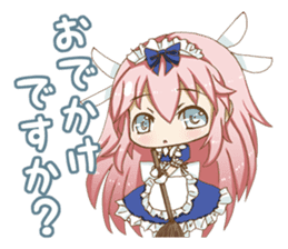 Daily stickers of angel and devil maid sticker #3488436